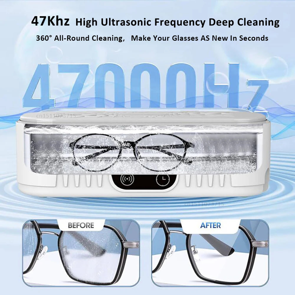 Ultrasonic Cleaner Glasses Ultrasonic Cleaning Machine High Frequency Jewelry Ultrasound Cleaning Bath Ultrasonic washing Device