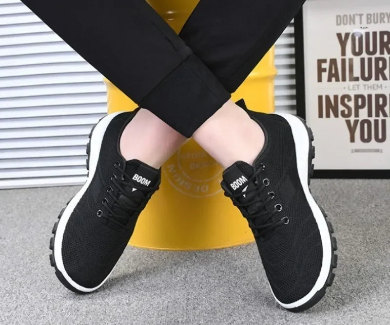 Brand Men Shoes High Quality Casual Non-slip Breathable Fale Shoes Autumn Fashion Trend Thick-soled Leather Versatile Sneakers