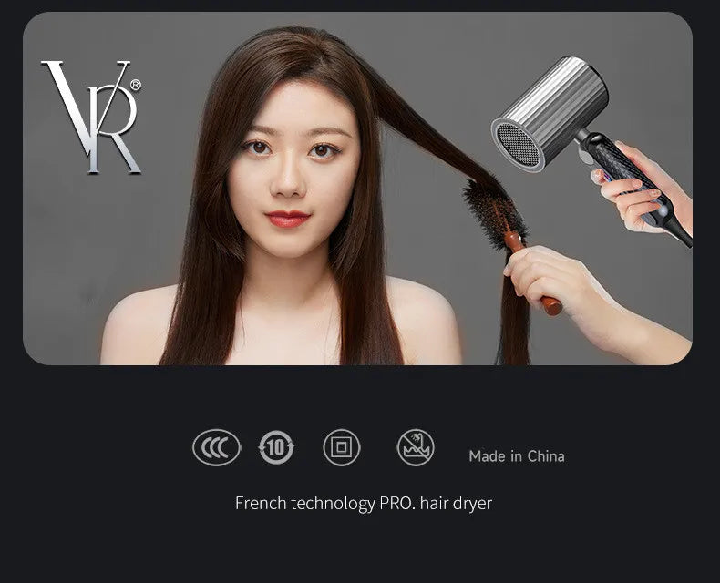 New Folding Hair Dryer with High Power, Fast Drying, Blue Light Ion Silence, Convenient Travel, Hair Dryer for Home Use