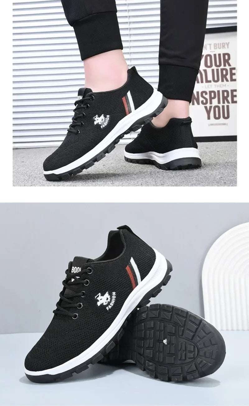 Brand Men Shoes High Quality Casual Non-slip Breathable Fale Shoes Autumn Fashion Trend Thick-soled Leather Versatile Sneakers