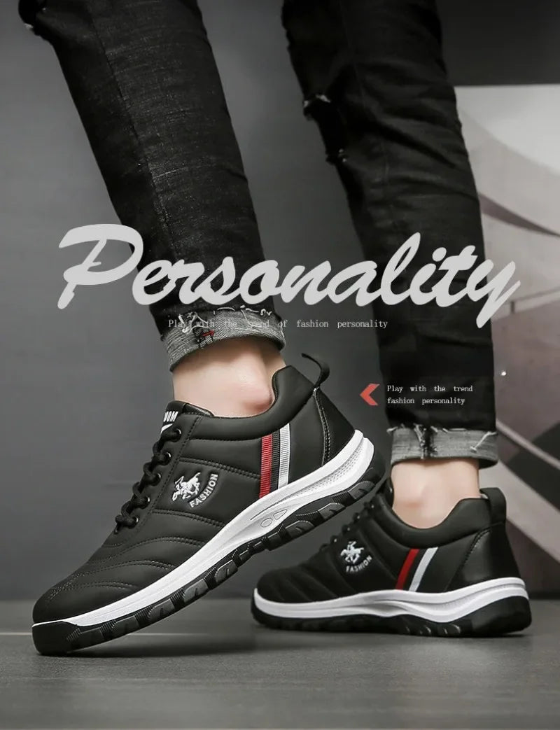 Brand Men Shoes High Quality Casual Non-slip Breathable Fale Shoes Autumn Fashion Trend Thick-soled Leather Versatile Sneakers