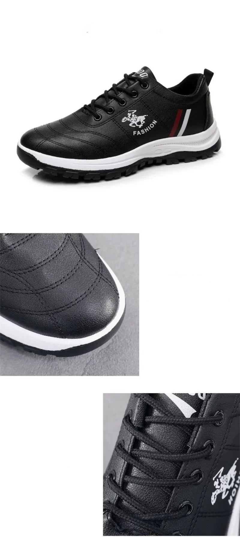 Brand Men Shoes High Quality Casual Non-slip Breathable Fale Shoes Autumn Fashion Trend Thick-soled Leather Versatile Sneakers