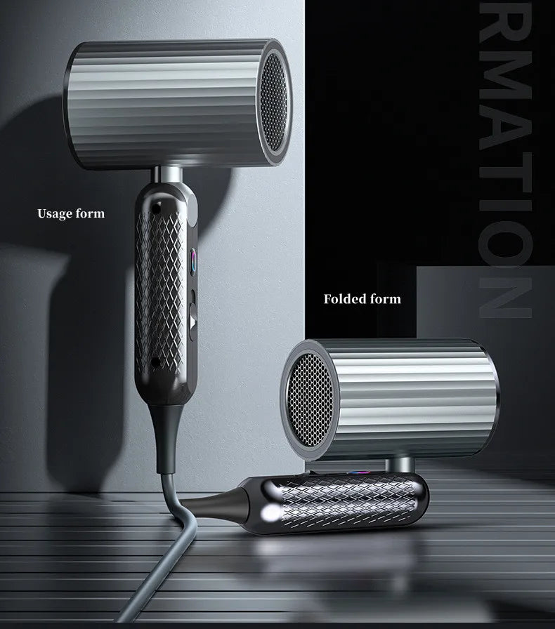 New Folding Hair Dryer with High Power, Fast Drying, Blue Light Ion Silence, Convenient Travel, Hair Dryer for Home Use