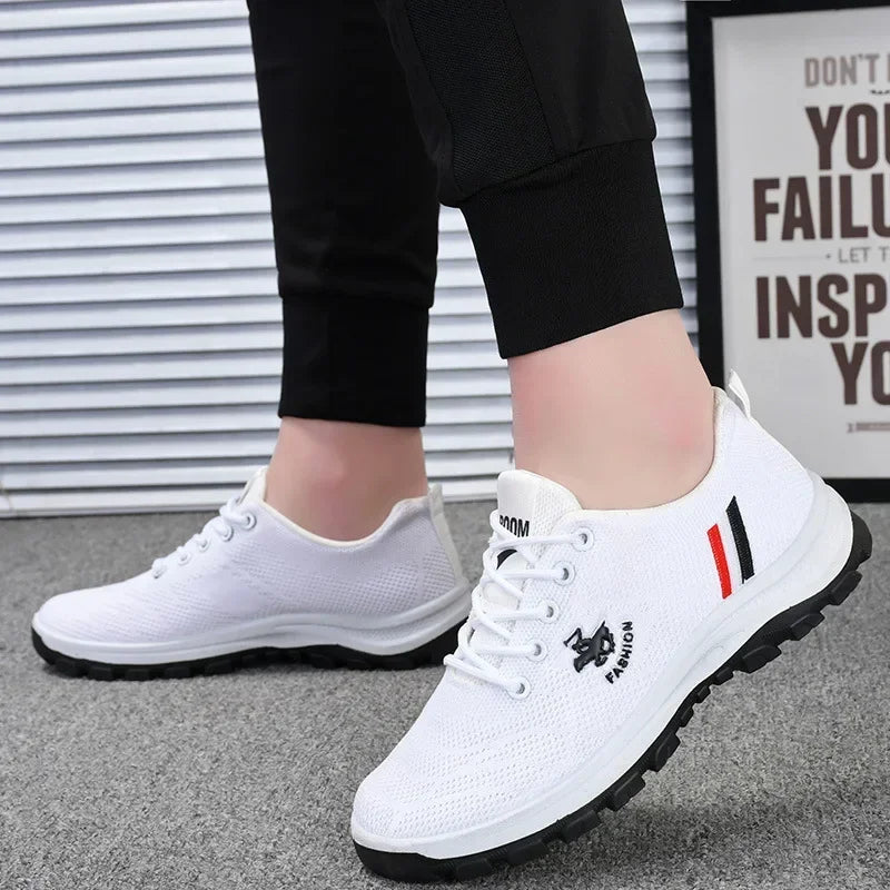 Brand Men Shoes High Quality Casual Non-slip Breathable Fale Shoes Autumn Fashion Trend Thick-soled Leather Versatile Sneakers