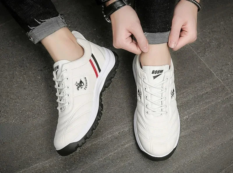 Brand Men Shoes High Quality Casual Non-slip Breathable Fale Shoes Autumn Fashion Trend Thick-soled Leather Versatile Sneakers