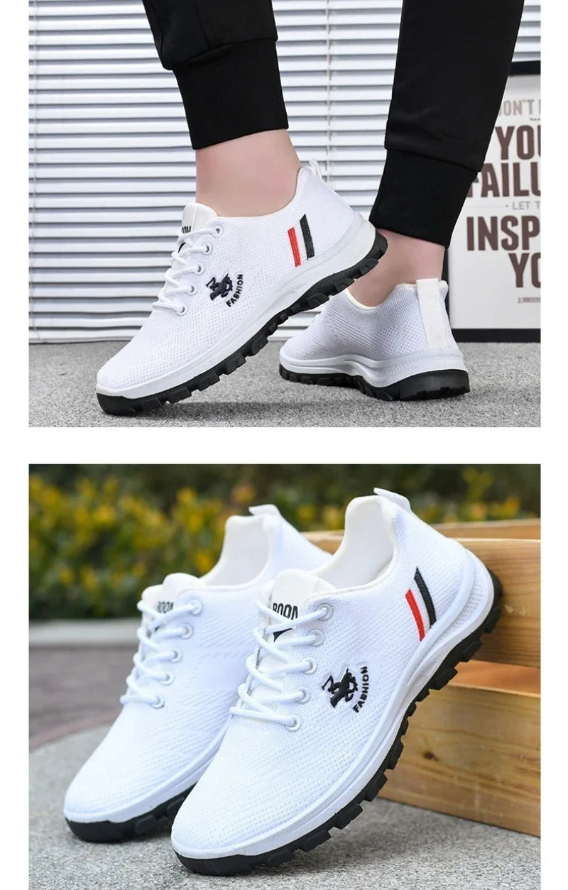 Brand Men Shoes High Quality Casual Non-slip Breathable Fale Shoes Autumn Fashion Trend Thick-soled Leather Versatile Sneakers