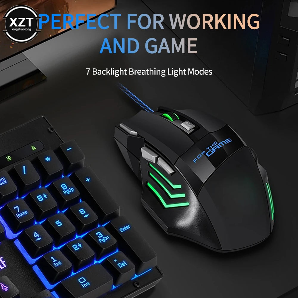 Professional 5500 DPI Gaming Mouse 7 Buttons LED Optical USB Wired Mice for Pro Gamer High Quality